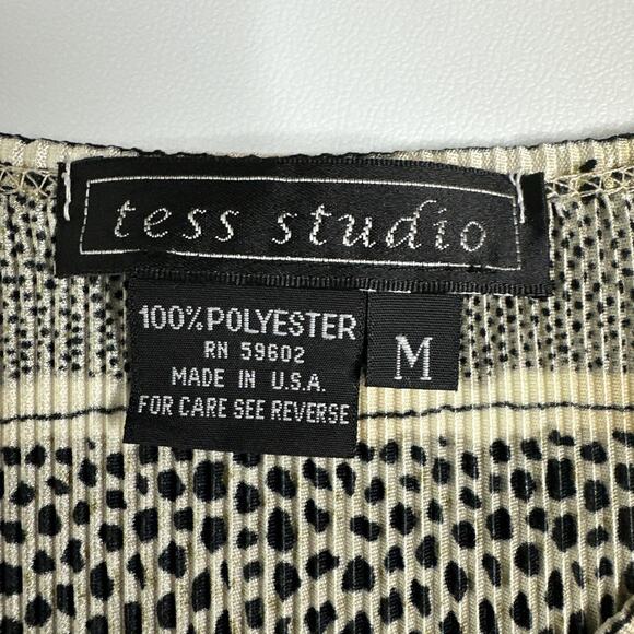 Vintage 90s Y2k Multicolor Striped Retro Top 3/4 Sleeve Shirt Size M USA Grunge - Picture 5 of 7